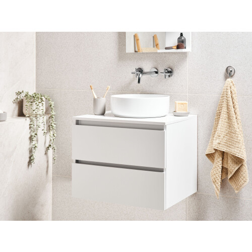 Beliani Wall Mounted Vanity Unit SERRA 60 cm White 1