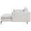 Beliani Chaise Longue CHARMES Fabric Light Beige 5