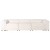 Beliani Modular Sofa 3 Seater ARDAL Boucle Off-White 4