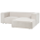 Beliani Corner Sofa 2 Seater VERNON Fabric Light Beige Left Hand 4