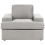 Beliani Armchair ALLA Fabric Light Grey 2
