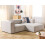 Beliani Corner Sofa 2 Seater VERNON Fabric Light Beige Left Hand 2