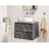 Beliani Wall Mounted Vanity Unit SERRA 60 cm Black Marble 2