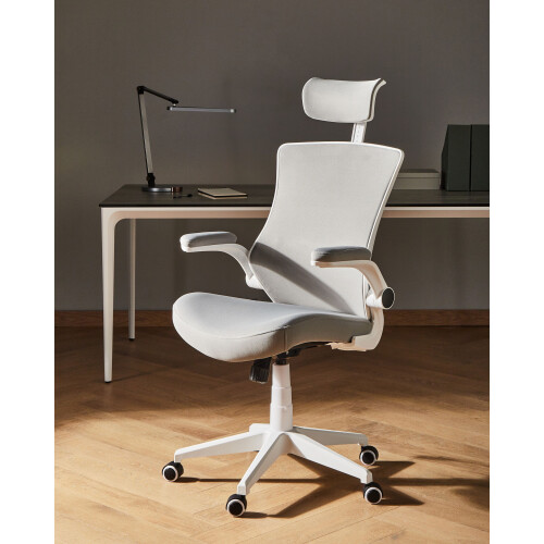 Beliani Office Chair PALADIN Light Grey 1