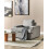 Beliani Armchair ALLA Fabric Light Grey 5