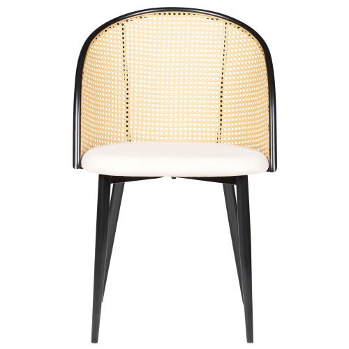 Beliani Set of 2 Dining Chairs CORNELL Metal Black 2