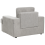 Beliani Armchair ALLA Fabric Light Grey 3