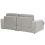 Beliani Sofa 3 Seater ALLA Fabric Light Grey 5