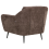 Beliani Living Room Set 3 Seater EIBY Chenille Dark Brown 6