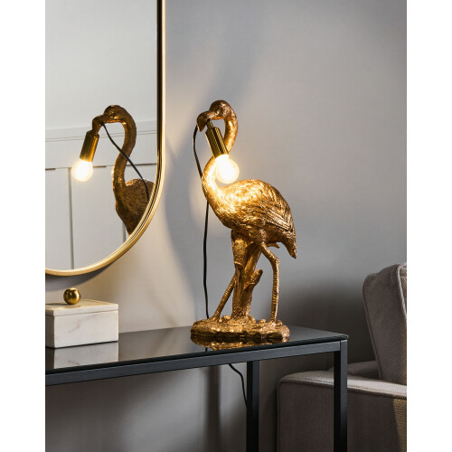 Beliani Table Lamp Flamingo VICE Gold 1