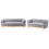 Beliani Living Room Set 5 Seater ALNOR Fabric Dark Grey 4
