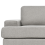 Beliani Sofa 3 Seater ALLA Fabric Light Grey 6