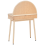 Beliani Dressing Table with Mirror RANCHERIA Light Brown 6