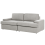 Beliani Sofa 3 Seater ALLA Fabric Light Grey 4