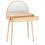 Beliani Dressing Table with Mirror RANCHERIA Light Brown 4