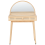 Beliani Dressing Table with Mirror RANCHERIA Light Brown 5