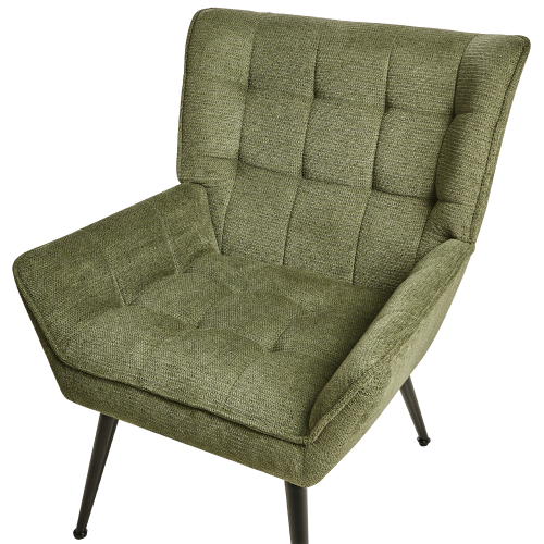 Beliani Armchair BELLINGMO Fabric Green 1