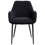 Beliani Set of 2 Dining Chairs ALDEN Boucle Black 4