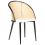 Beliani Set of 2 Dining Chairs CORNELL Metal Black 2