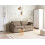 Beliani Sofa Bed INKOO Fabric Brown 2