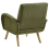 Beliani Armchair PLASSEN Fabric Green 5