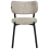 Beliani Set of 2 Dining Chairs BRONTE Fabric Beige 5