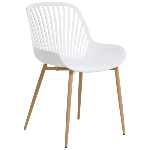 Beliani Set of 4 Dining Chairs KLEVE White 1