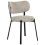Beliani Set of 2 Dining Chairs BRONTE Fabric Beige 4