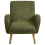 Beliani Armchair PLASSEN Fabric Green 4