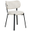 Beliani Set of 2 Dining Chairs BRONTE Fabric Light Beige 4