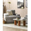 Beliani Set of 2 Armchairs ALLA Fabric Light Grey 2