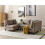 Beliani Modular U-Shape Sofa 5 Seater UNSTAD Fabric Brown 4
