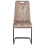 Beliani Set of 4 Dining Chairs CISCO Fabric Taupe 5