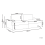 Beliani Sofa 3 Seater ALLA Fabric Taupe 3