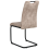 Beliani Set of 4 Dining Chairs CISCO Fabric Taupe 6