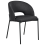 Beliani Set of 2 Dining Chairs PENNY Fabric Black 4