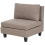 Beliani Modular Sofa 3 Seater UNSTAD Fabric Brown 4