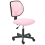 Beliani Office Chair JOYFUL Pastel Pink 4