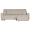 Beliani Corner Sofa Bed 3 Seater ABACKA Corduroy Beige Left Hand 6