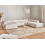 Beliani Modular Corner Sofa 5 Seater ARDAL Boucle Off-White Left Hand 2