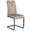 Beliani Set of 4 Dining Chairs CISCO Fabric Taupe 4