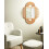 Beliani Wall Mirror ALCORN 70 cm 90 cm Rattan Natural 2