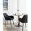 Beliani Set of 2 Dining Chairs ALDEN Boucle Black 2