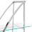 Beliani 4 Tier Shelving Unit HOLLOW Metal 175 cm Silver 3