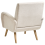 Beliani Armchair PLASSEN Fabric Light Beige 5