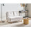 Beliani Sofa Bed 2 Seater JERSLEV Fabric Off-White 2