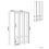 Beliani 3-Door Storage Locker ATHLETE Metal Grey/ White 3