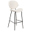 Beliani Set of 2 Bar Chairs LUANA Boucle White 5