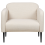 Beliani Armchair STOUBY Linen Light Beige 6
