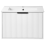 Beliani Wall Mounted Vanity Unit with Basin with Black Handle TILCARA White 5